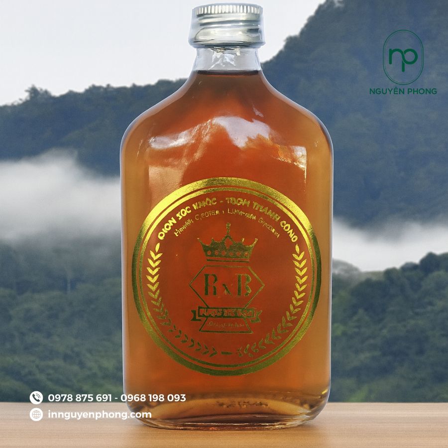 In tem dán rượu sâm giá rẻ tại Hà Nội